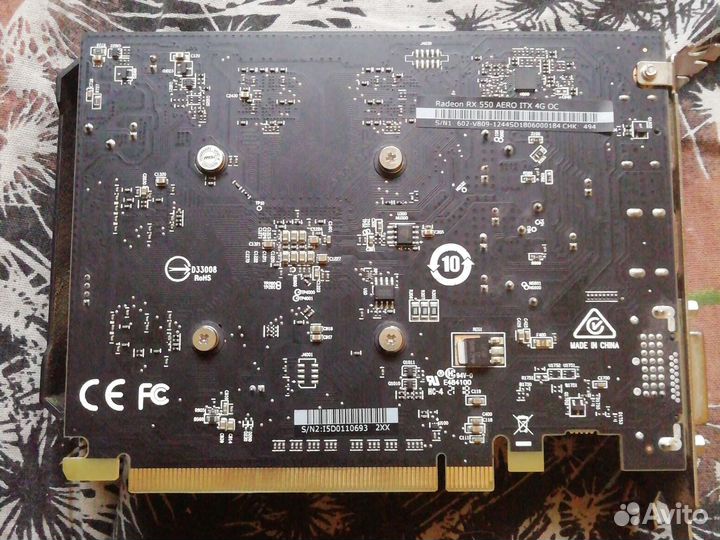 Видеокарта rx 550 4gb