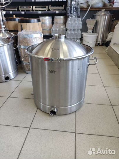 Куб кастрюля люкс 71л 45х45см купольная крышка 3