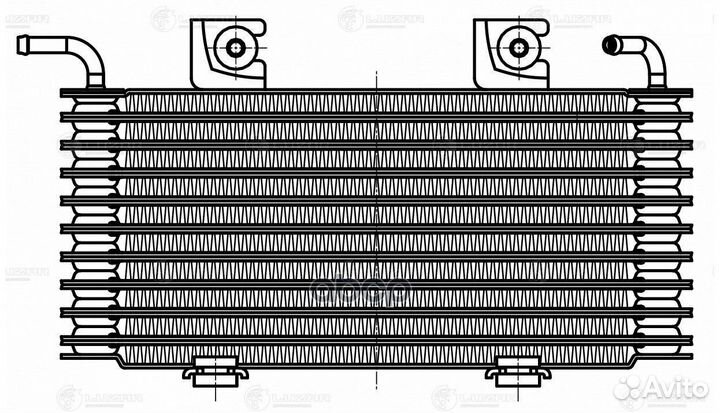 Радиатор масляный nissan qashqai 06- 1.6/2.0 AT