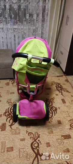 Детский велосипед с родительской ручкой