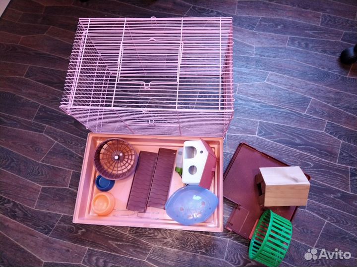 Клетка для хомяков двухъярусная