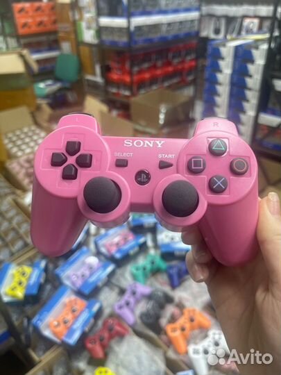 Джойстик sony PS3 оптом розовый