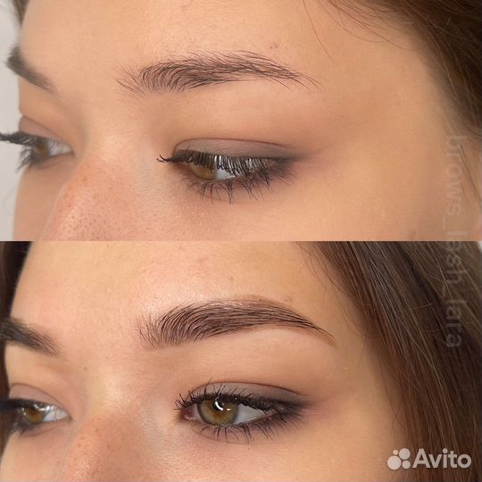 Коррекция бровей, ламинирование ресниц