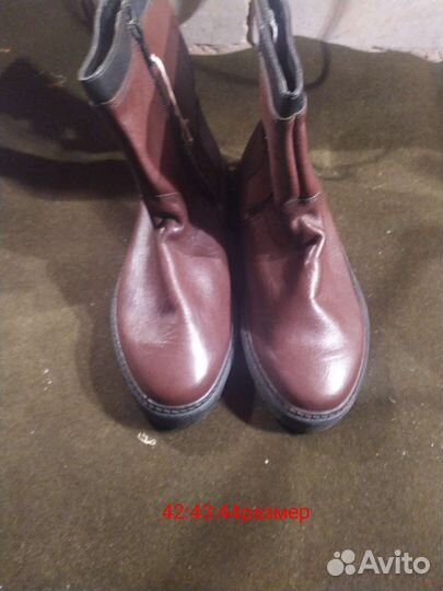 Ботинки мужские зимние из натуральной кожи