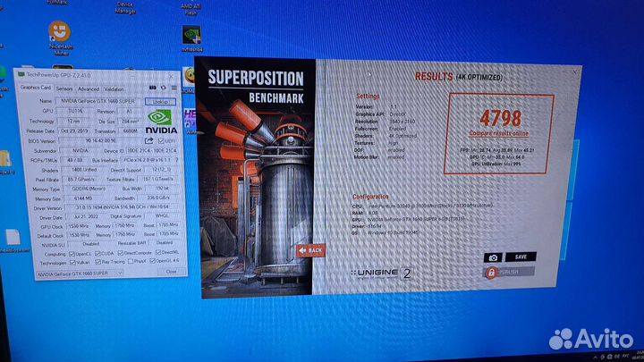 Видеокарта Palit GTX1660 Super 6Gb