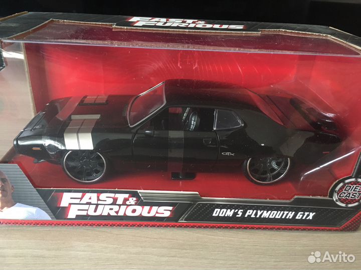Jada форсаж Fast and Furious 1:24