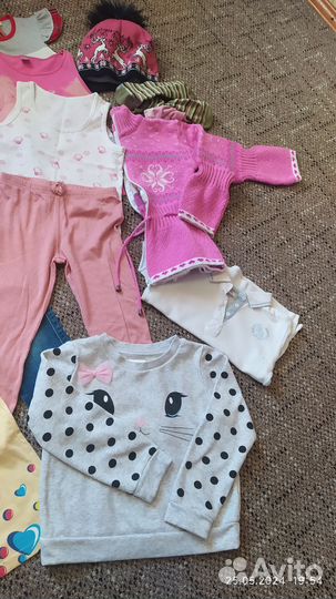 Вещи пакетом на девочку 110 р