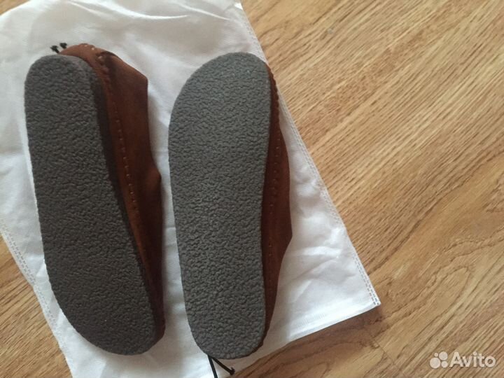 Слипоны новые, натур. замша (38-24,7)