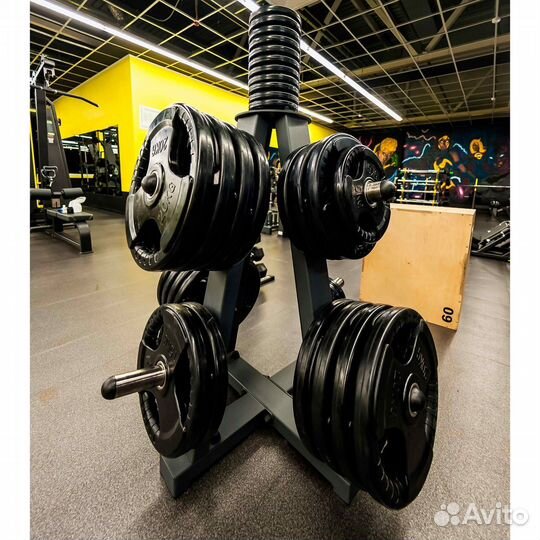 Диск обрезиненный ZSO черный 3 handle D-51, 1,25 к