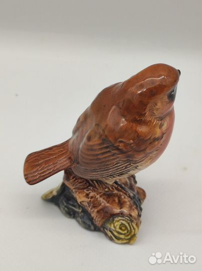 Фигура Птица Зарянка Англия высота 8 см, Beswick