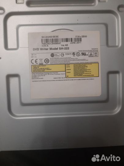 DVD rw привод Writer Model SH-222