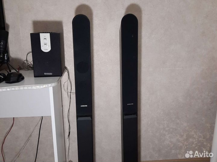 Колонки samsung (по 100Вт) с усилителем defender