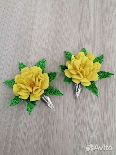 Бантики для волос из фоамирана