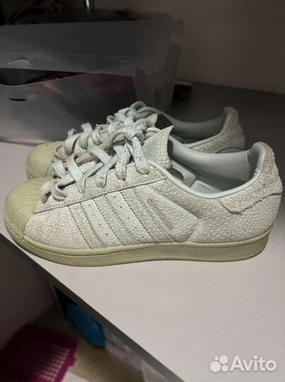 Кеды adidas superstar женские мятного цвета