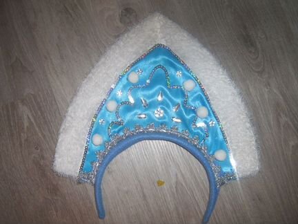 Детская корона, кокошник Снегурочки Росс-го кач-ва