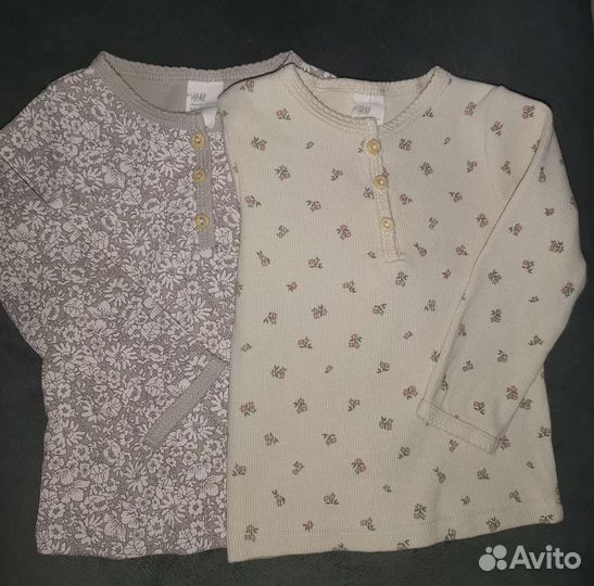 Кофта, лонгслив рост 6-9 мес. Бренд H&M