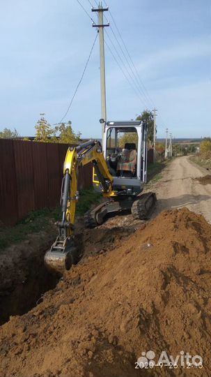 Услуги мини экскаватора и мини погрузчика