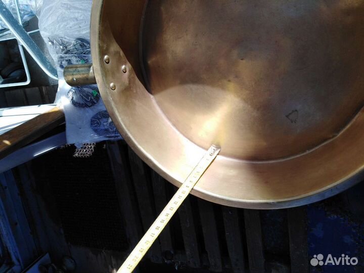 Таз под варенье.(Латунь). Поднос нержавейка