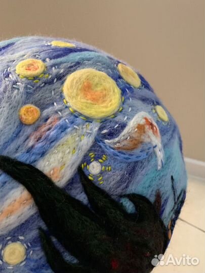 Беретки - дизайнерские шерсть