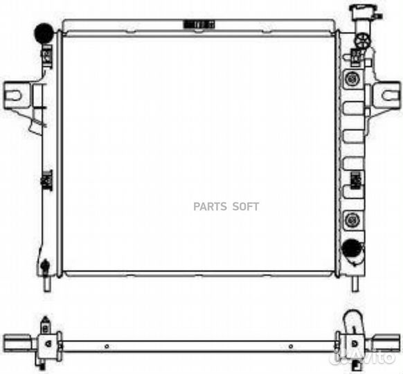 Радиатор охлаждения Джип Гранд Чироки 2001