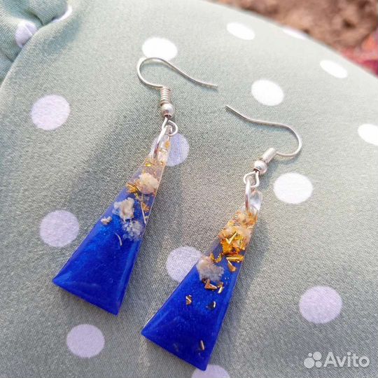 Серьги из эпоксидной смолы