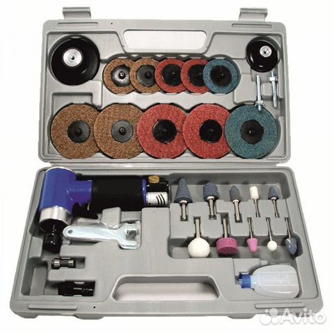 Набор с угловой пневматической шлифмашинкой