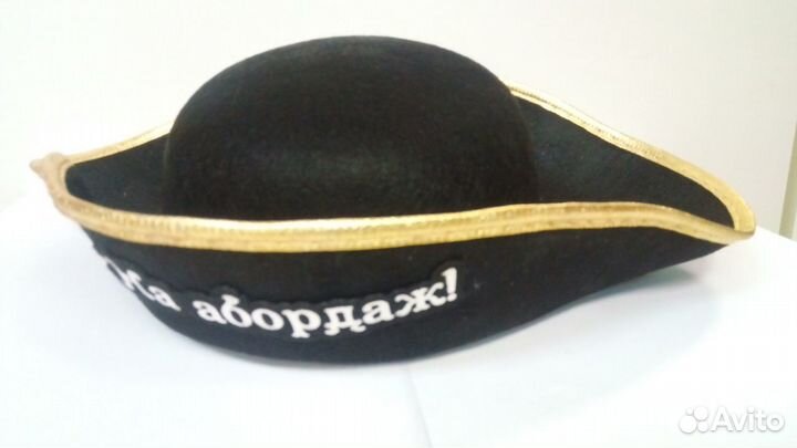 Пиратская шляпа из фетра