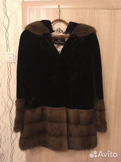 Шуба норка-мутон