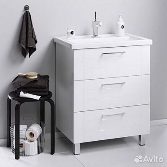 Тумба без раковины Aqwella man01073 Белая