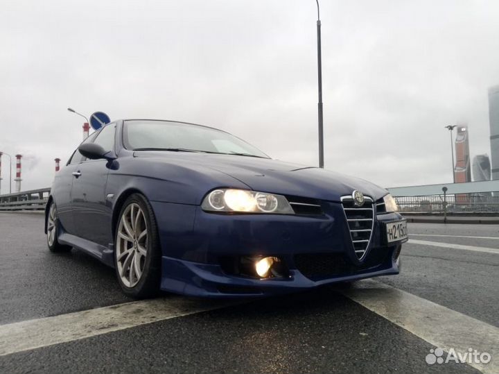 Накладка на передний бампер alfa romeo 156 рестайл