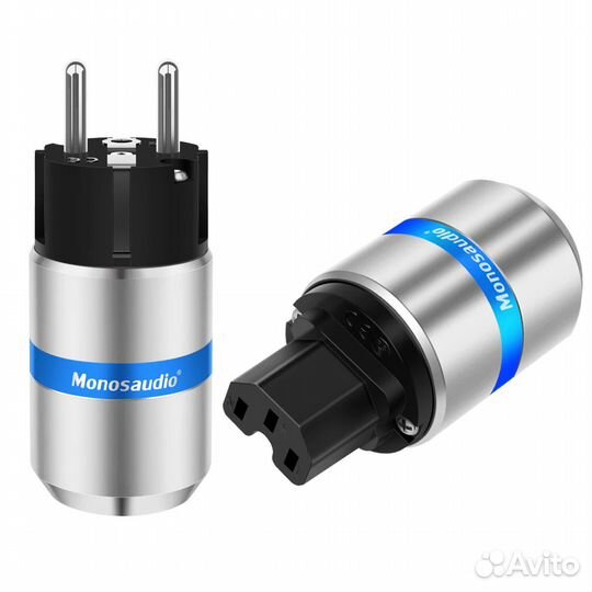 Медные силовые коннекторы Monosaudio Hi-End Родий