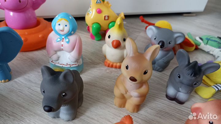 Фигурки животные резиновые 