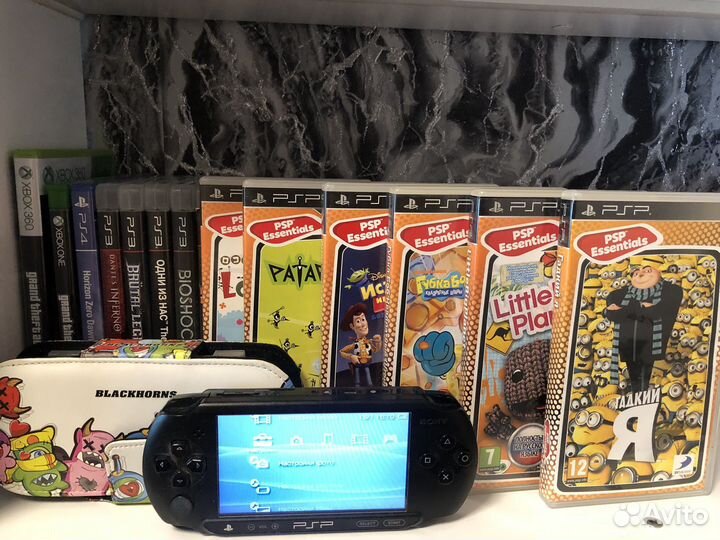 Sony psp 6 дисков, чехол, зарядка