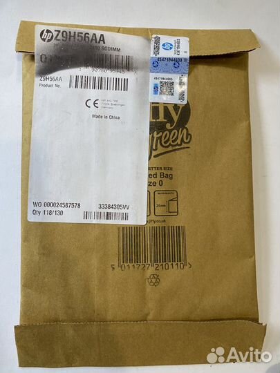 Z9H56AA Оперативная память HP 8GB DDR4-2400 sodimm