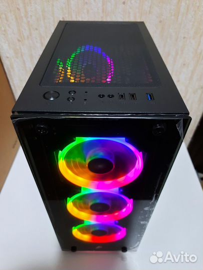 Новый Игровой Корпус для Пк 1St 4X-FAN F-RGB ATX