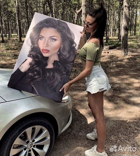 Портрет по фото / Печать на холсте