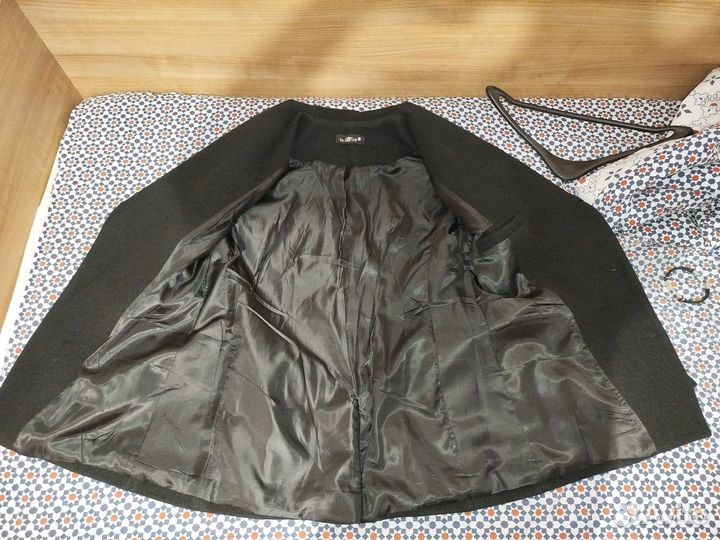 Пальто мужское черное s