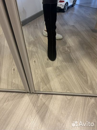 Сапоги зимние натуральная замша 37