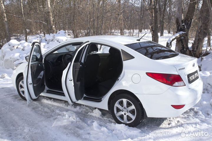 Накладки на пороги Hyundai Solaris 2011-2017