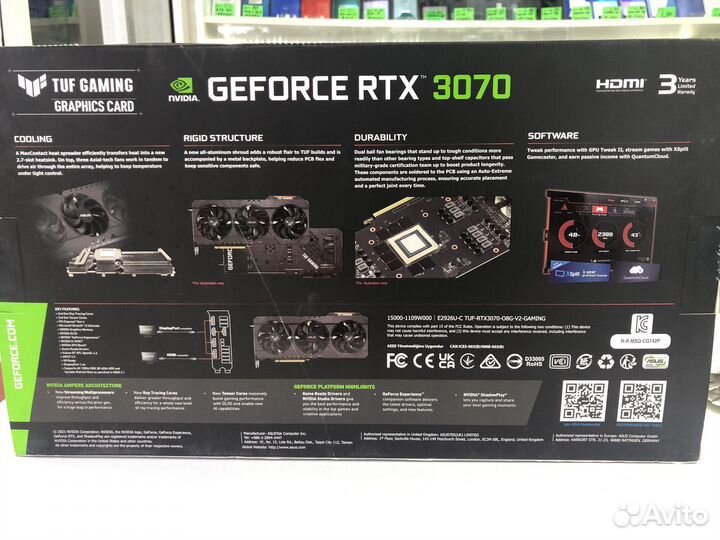 Asus tuf gaming rtx 3070 8 gb
