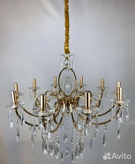 Люстра классика хром золото