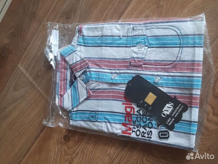 Рубашка для мальчика новая хлопок