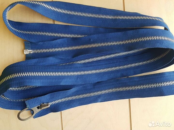 Молния металлическая разъемная. Длина 235 см