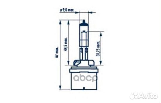 Лампа накаливания H27W/1 12V 27W narva 945355