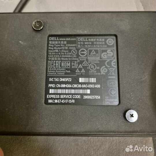 Док-станция Dell Dock WD19