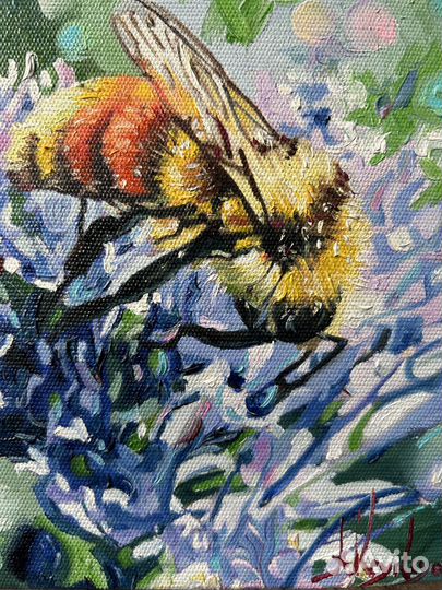 Картина маслом 15*15 см