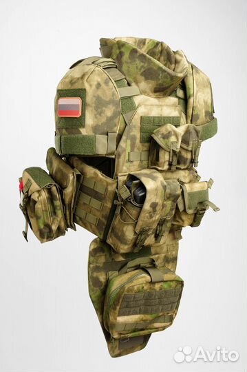 Модульный бронежилет с защитой шеи, плеч и паха