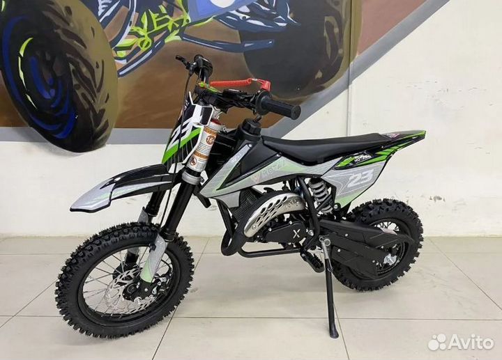 Детский мотоцикл миникросс Motax 60 PS зеленый