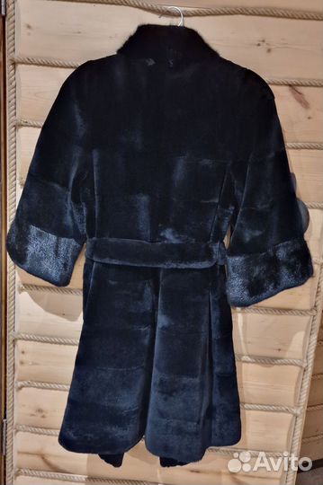 Шуба из кролика под шиншиллу