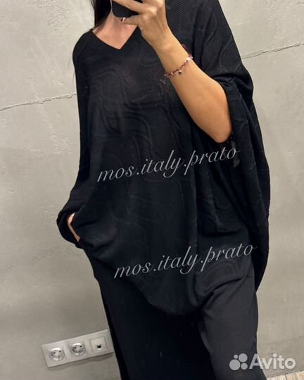 Туника брюки тонкий кашемир италия большие размеры